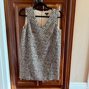 Ann Taylor Animal Print Shift Dress Size MP.